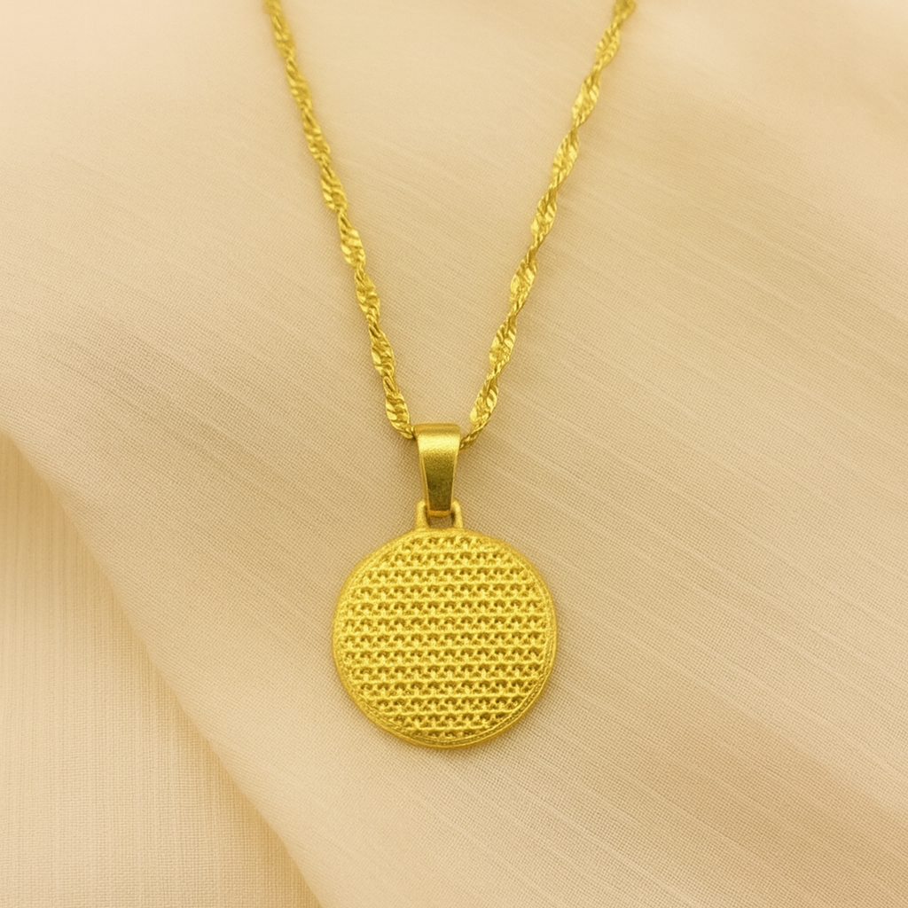 Celestial Compass 18k Gold Pendant