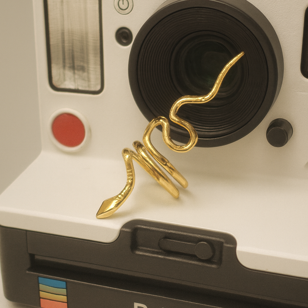 Serpent 18k Gold Adjustable Ring